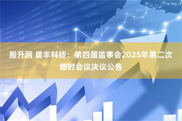 股升网 晨丰科技：第四届监事会2025年第二次临时会议决议公告