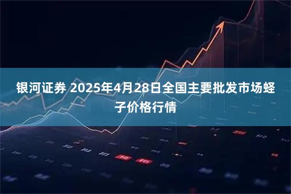 银河证券 2025年4月28日全国主要批发市场蛏子价格行情